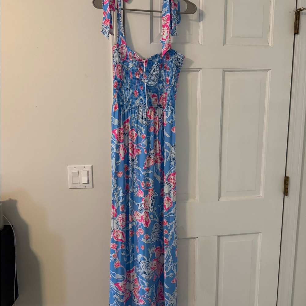 Lilly Pulitzer Blue and Pink Floral Dress